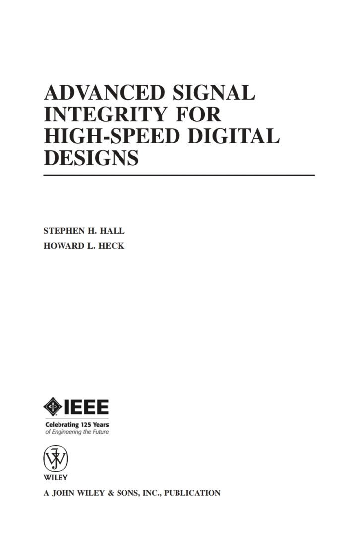 Advanced Signal Integrity for High-Speed Digital Designs ebook