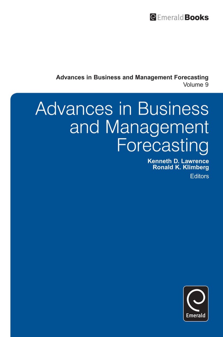 Advances in Business and Management Forecasting ebook