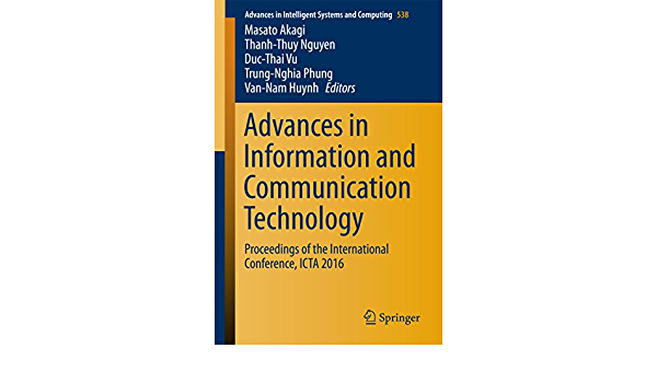 Advances in Information and Communication Technology Proceedings of the International Conference, ICTA 2016 ebook