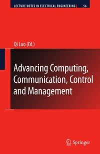 Advancing Computing, Communication, Control and Management ebook
