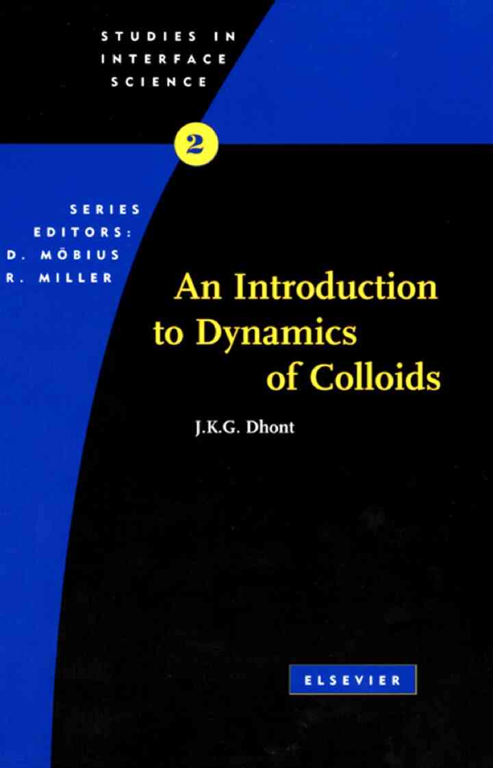 An Introduction to Dynamics of Colloids ebook