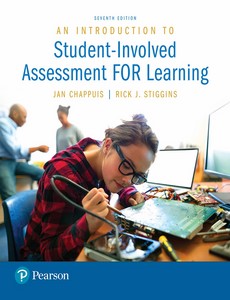 An Introduction to Student-Involved Assessment FOR Learning 7th Edition by Jan Chappuis ebook