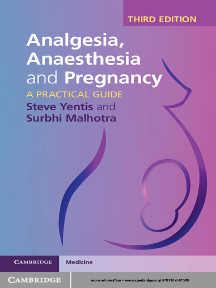 Analgesia, Anaesthesia and Pregnancy: A Practical Guide ebook