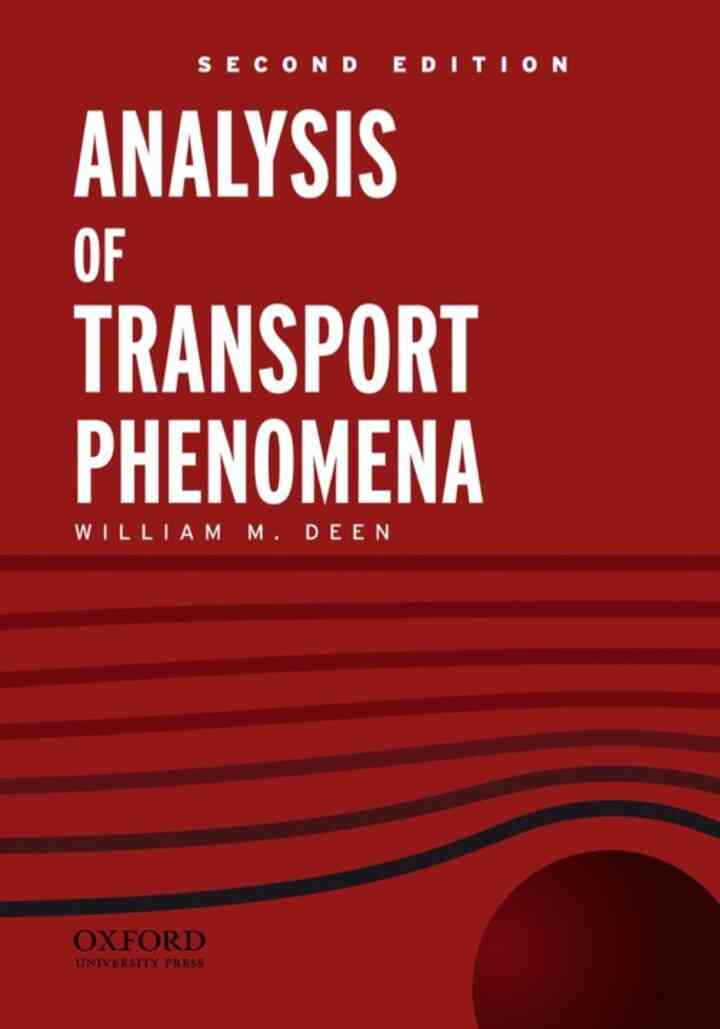Analysis of Transport Phenomena ebook