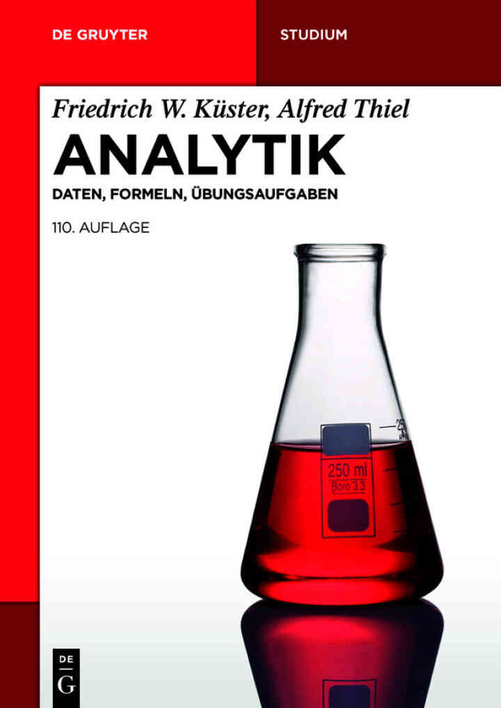 Analytik 1: Daten, Formeln, �bungsaufgaben ebook