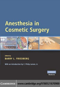Anesthesia in Cosmetic Surgery ebook