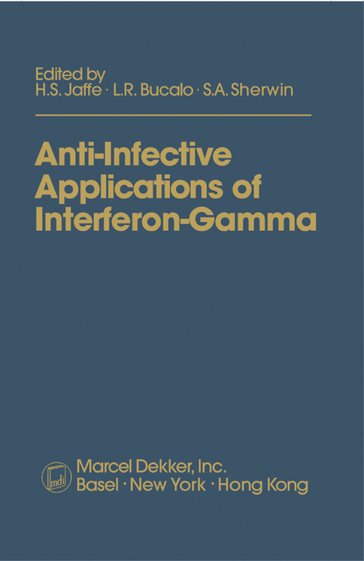 Anti-Infective Applications of Interferon-Gamma ebook