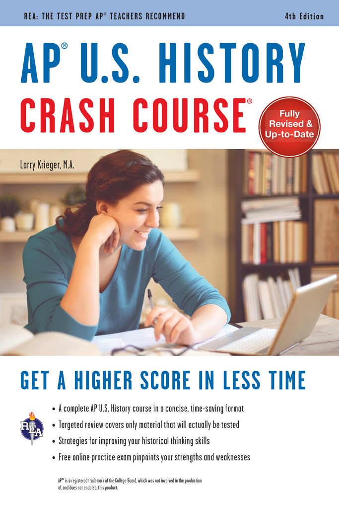 AP? U.S. History Crash Course, 4th Ed.,  Book + Online ebook