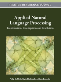Applied Natural Language Processing ebook