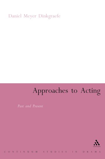 Approaches to Acting: Past and Present ebook