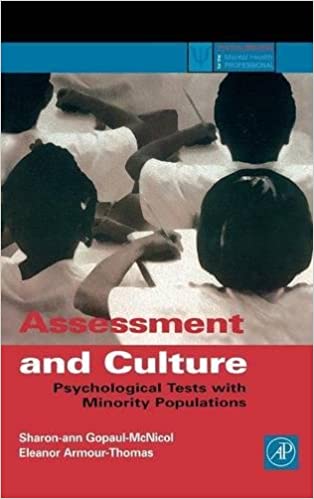 Assessment and Culture: Psychological Tests with Minority Populations ebook