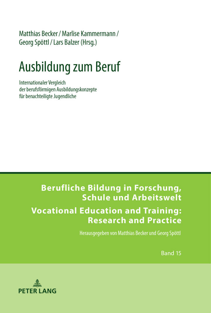 Ausbildung zum Beruf: Internationaler Vergleich der berufsfoermigen Ausbildungskonzepte fuer benachteiligte Jugendliche ebook