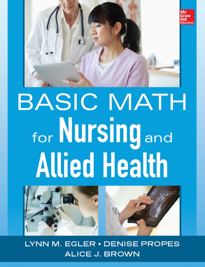 Basic Math for Nursing and Allied Health ebook