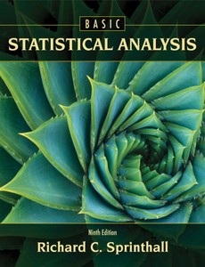 Basic Statistical Analysis 9th Edition by Richard C. Sprinthall ebook