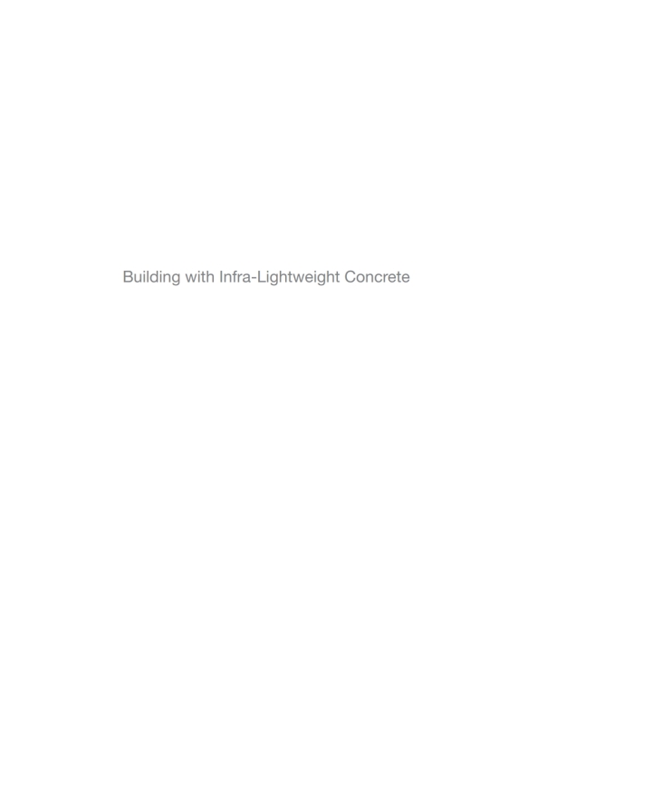 Building with Infra-lightweight Concrete: Design, Planning, Construction ebook