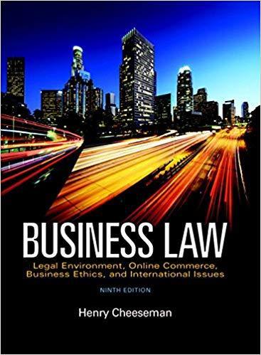 Business Law 9th Edition by Henry R. Cheeseman ebook