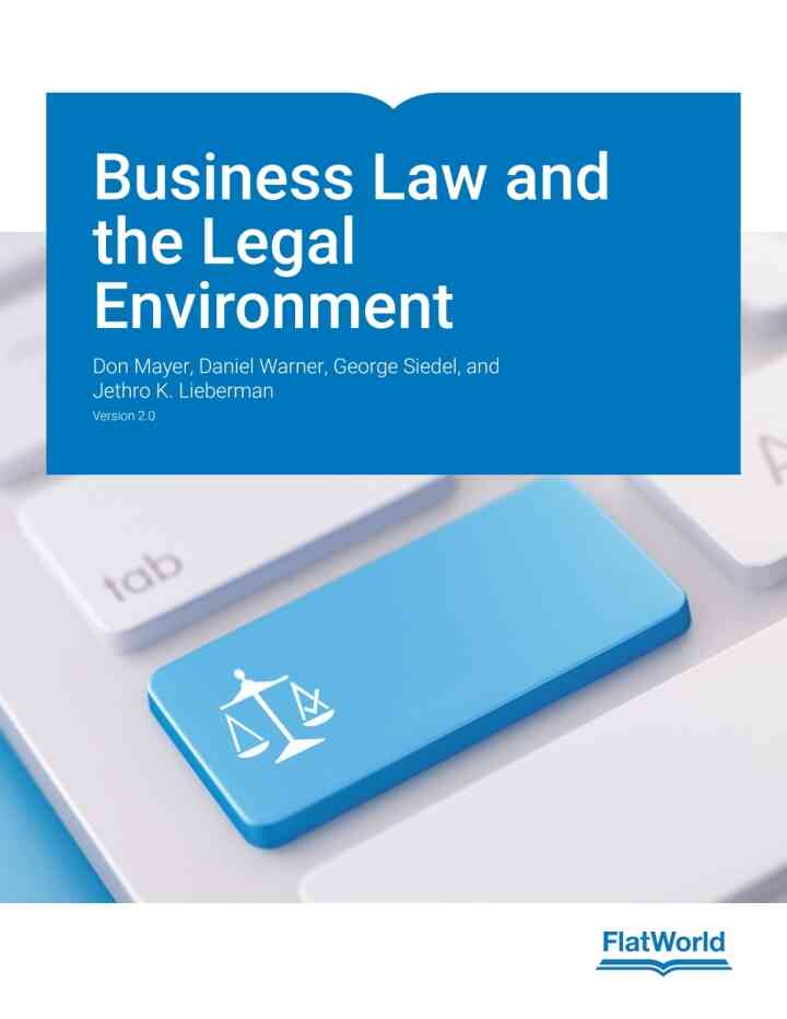 Business Law and the Legal Environment v2.0 ebook