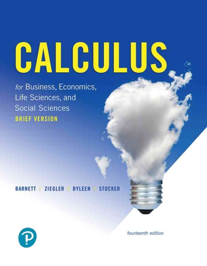 Calculus for Business, Economics, Life Sciences, and Social Sciences, Brief 14th Edition ebook