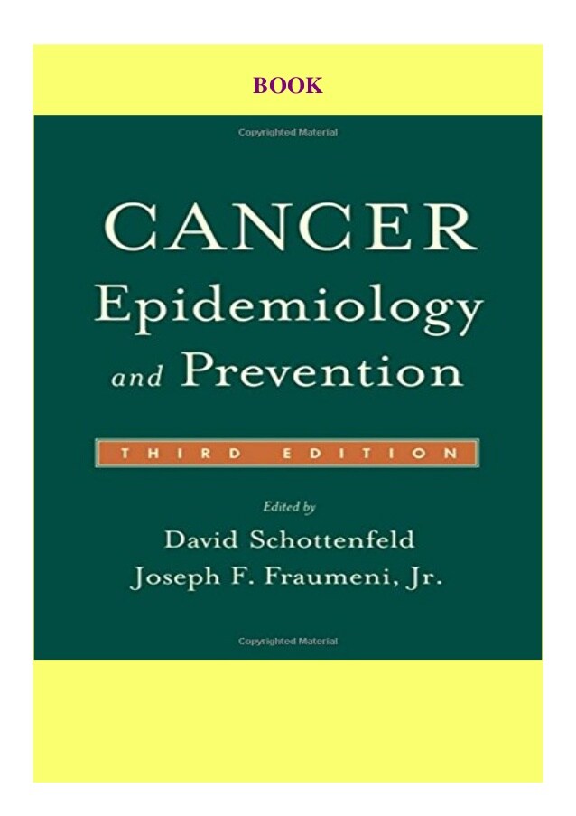 Cancer Epidemiology and Prevention ebook