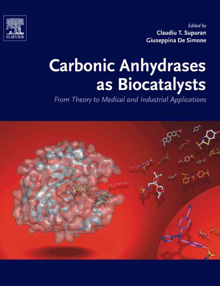Carbonic Anhydrases as Biocatalysts: From Theory to Medical and Industrial Applications ebook