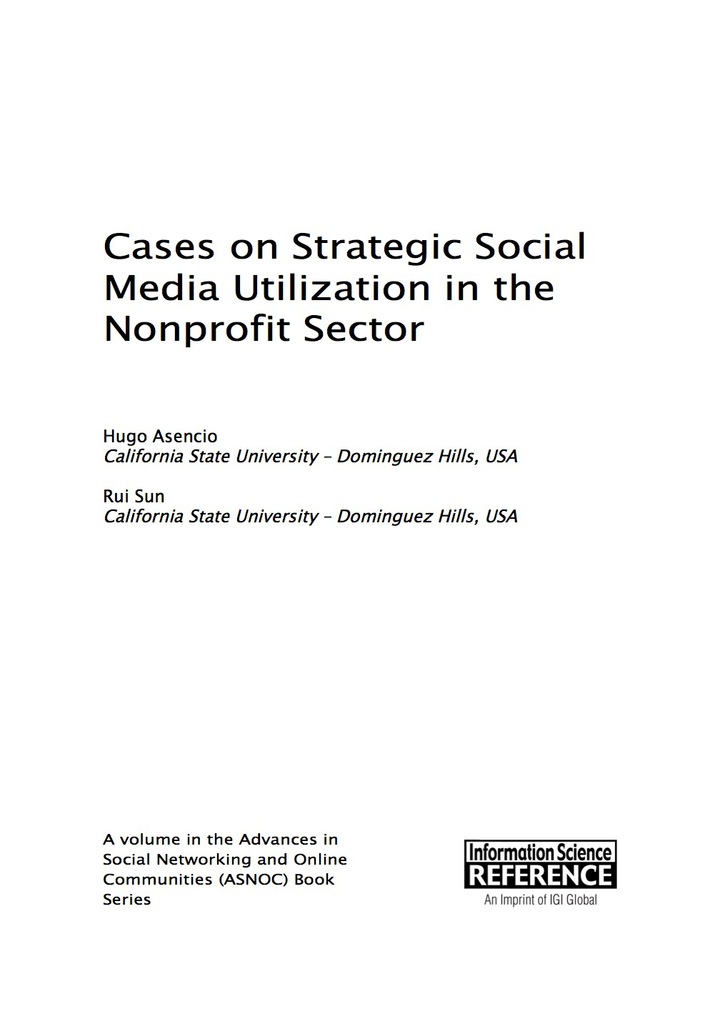 Cases on Strategic Social Media Utilization in the Nonprofit Sector ebook