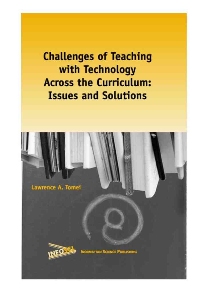 Challenges of Teaching with Technology Across the Curriculum ebook