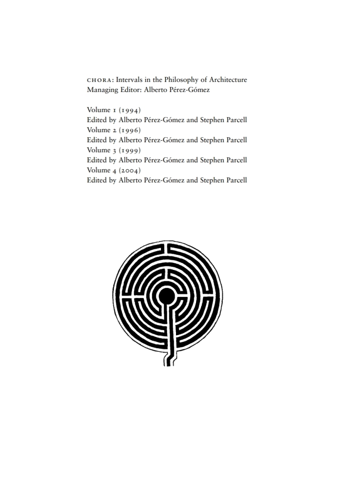 Chora 4: Intervals in the Philosophy of Architecture ebook