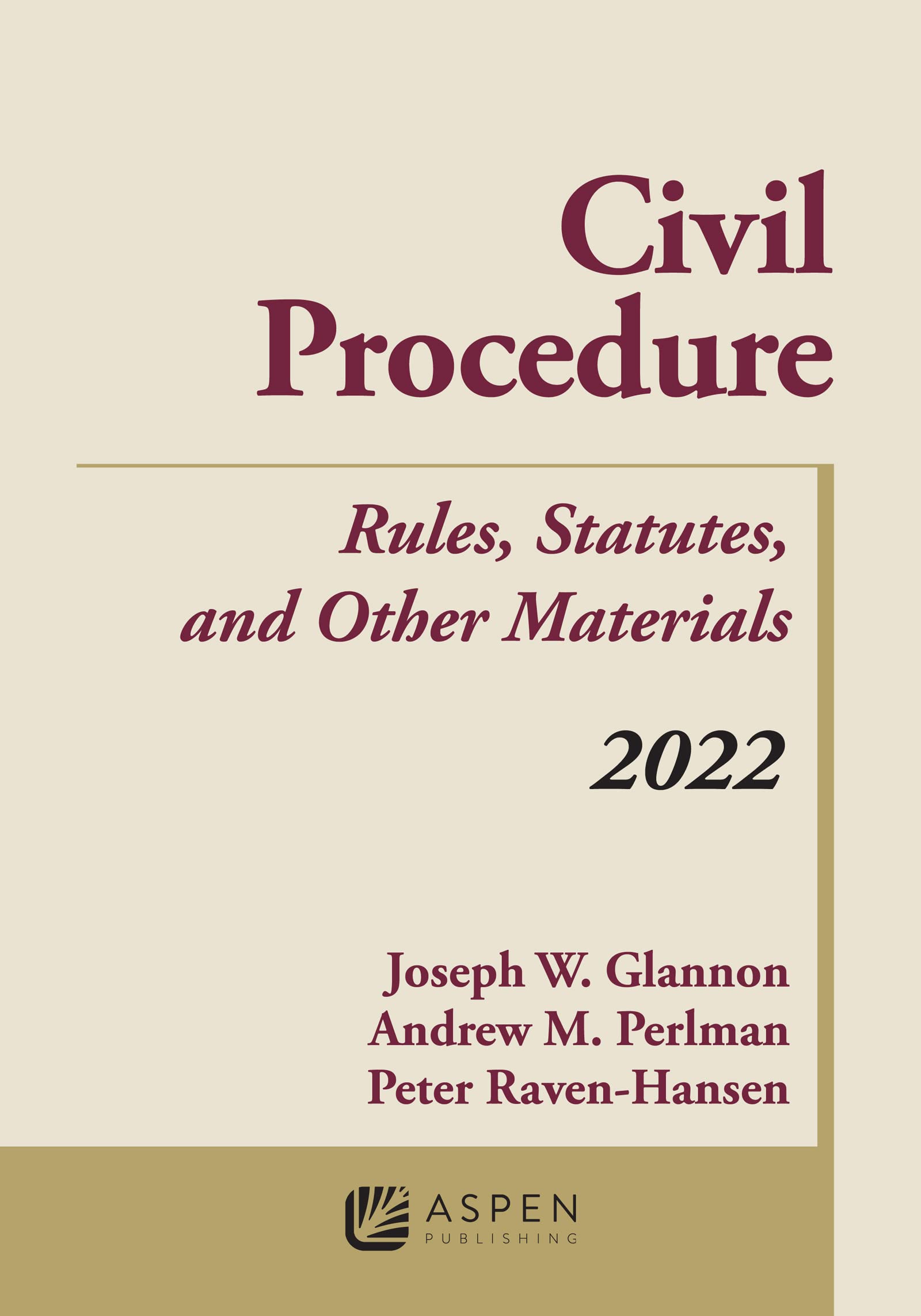Civil Procedure: Rules, Statutes, and Other Materials, 2022 Supplement ebook