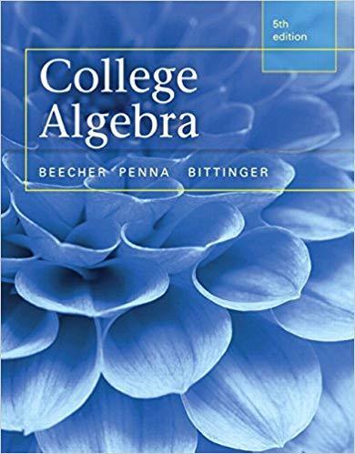 College Algebra 5th Edition by Judith A. Beecher ebook