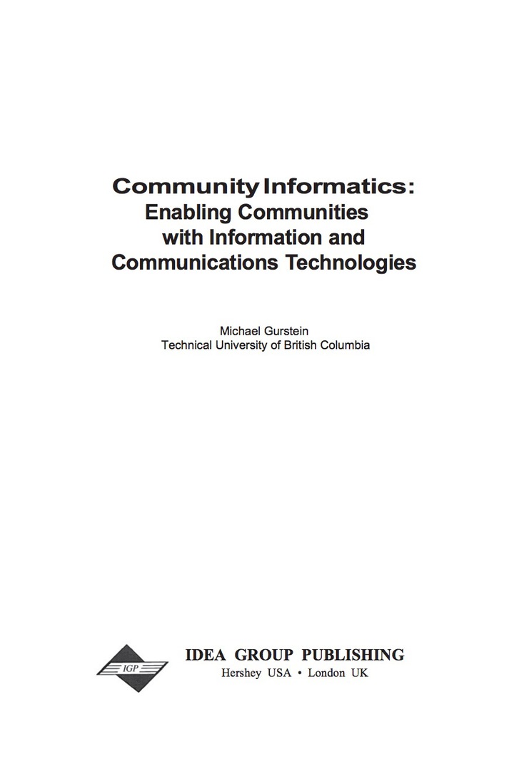 Community Informatics ebook