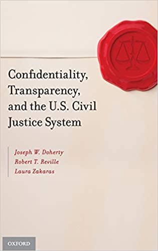 Confidentiality, Transparency, and the U.S. Civil Justice System ebook
