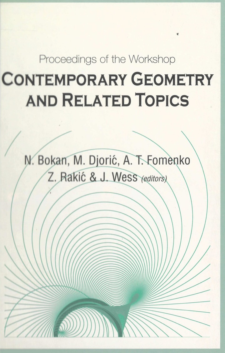 Contemporary Geometry And Related Topics, Proceedings Of The Workshop ebook