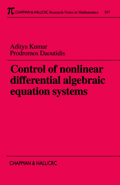 Control of Nonlinear Differential Algebraic Equation Systems with Applications to Chemical Processes ebook