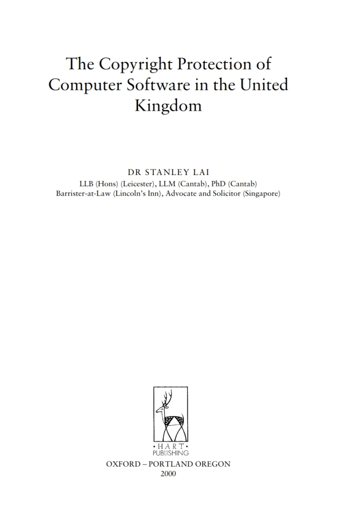 Copyright Protection of Computer Software in the United Kingdom ebook