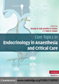 Core Topics in Endocrinology in Anaesthesia and Critical Care ebook