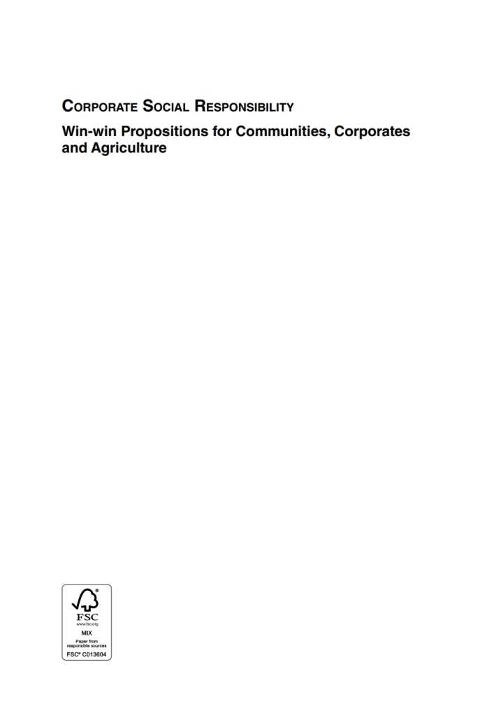 Corporate Social Responsibility: Win-win Propositions for Communities, Corporates and Agriculture ebook