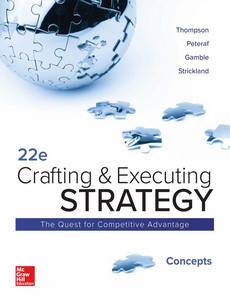 Crafting and Executing Strategy Concepts 22th Edition by Arthur Thompson Jr ebook