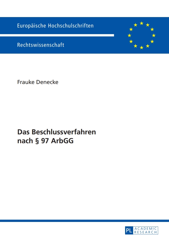 Das Beschlussverfahren nach � 97 ArbGG ebook