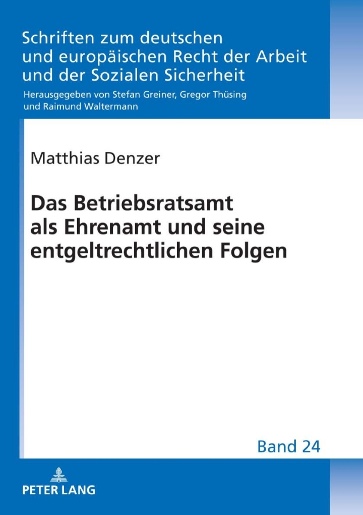 Das Betriebsratsamt als Ehrenamt und seine entgeltrechtlichen Folgen ebook