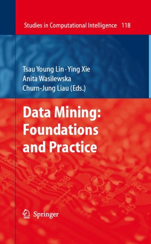 Data Mining: Foundations and Practice ebook