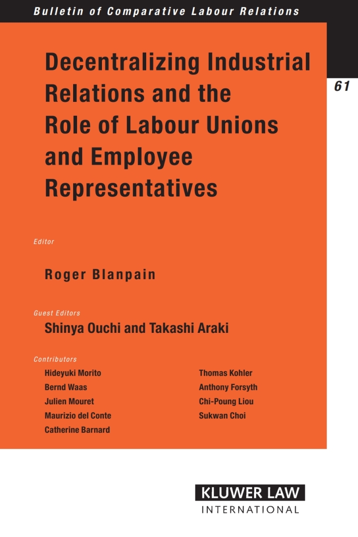 Decentralizing Industrial Relations and the Role of Labour Unions and Employee Representatives ebook