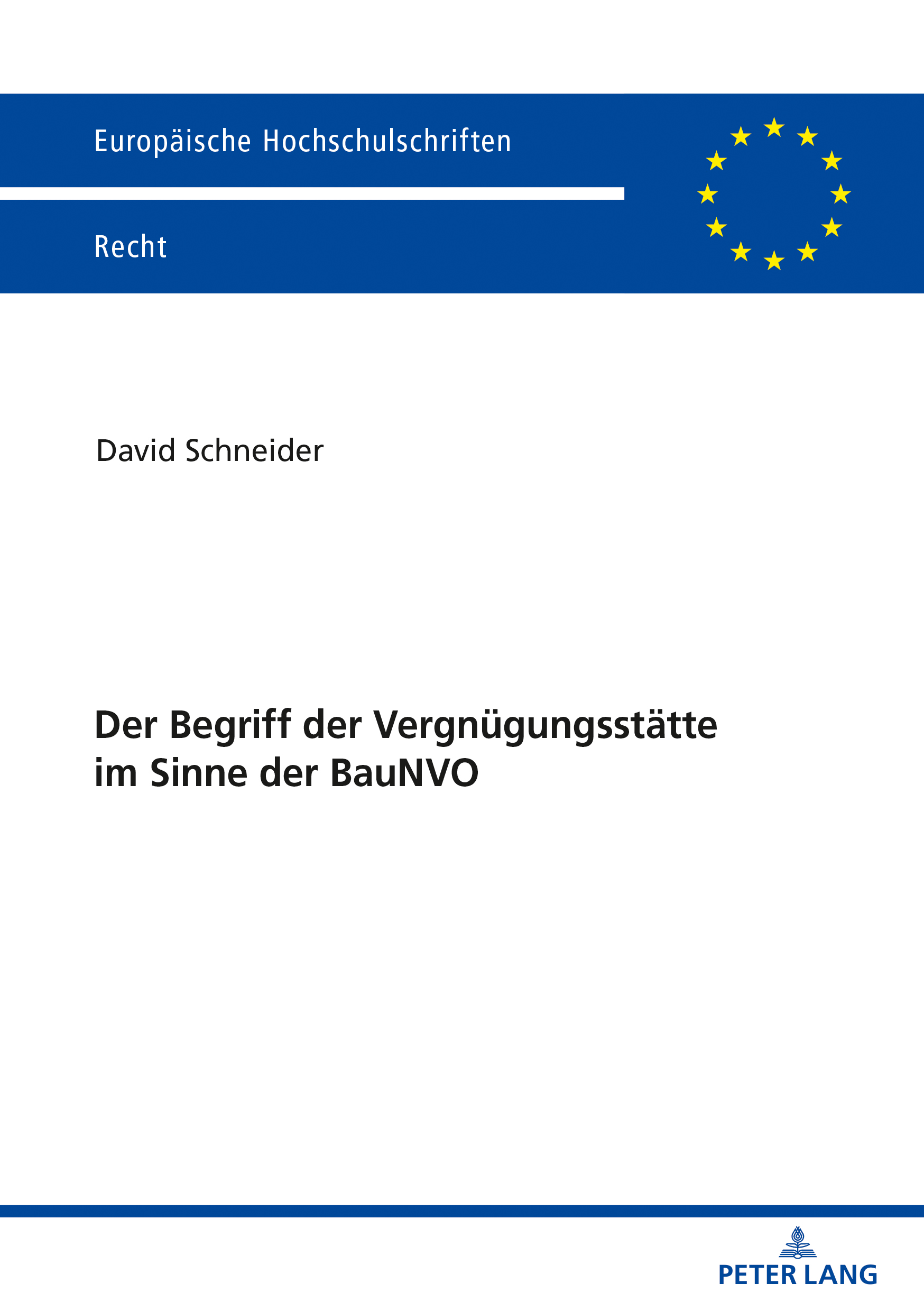 Der Begriff der Vergn�gungsst�tte im Sinne der BauNVO ebook