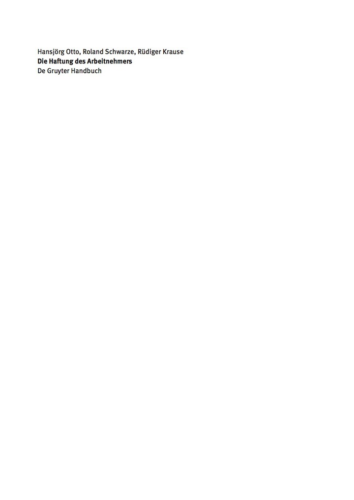 Die Haftung des Arbeitnehmers ebook