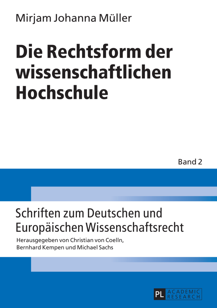 Die Rechtsform der wissenschaftlichen Hochschule ebook