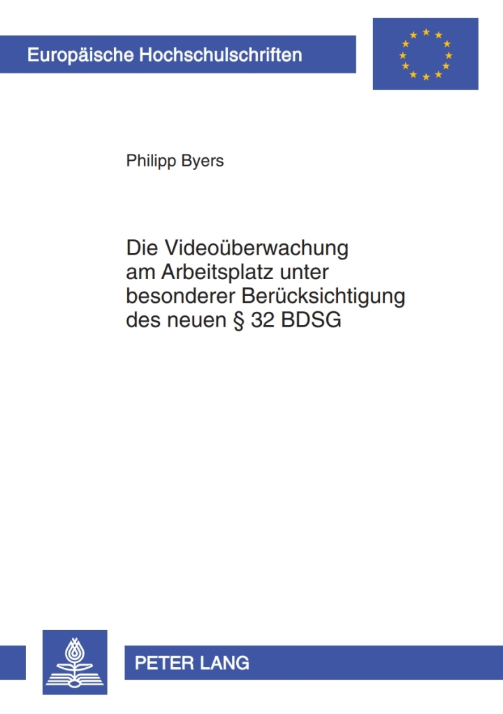 Die Videoueberwachung am Arbeitsplatz unter besonderer Beruecksichtigung des neuen � 32 BDSG ebook