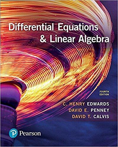 Differential Equations and Linear Algebra 4th Edition by C. Henry Edwards ebook