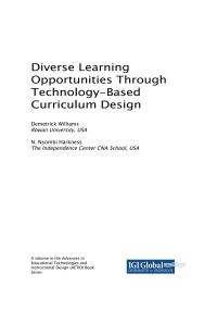 Diverse Learning Opportunities Through Technology-Based Curriculum Design ebook