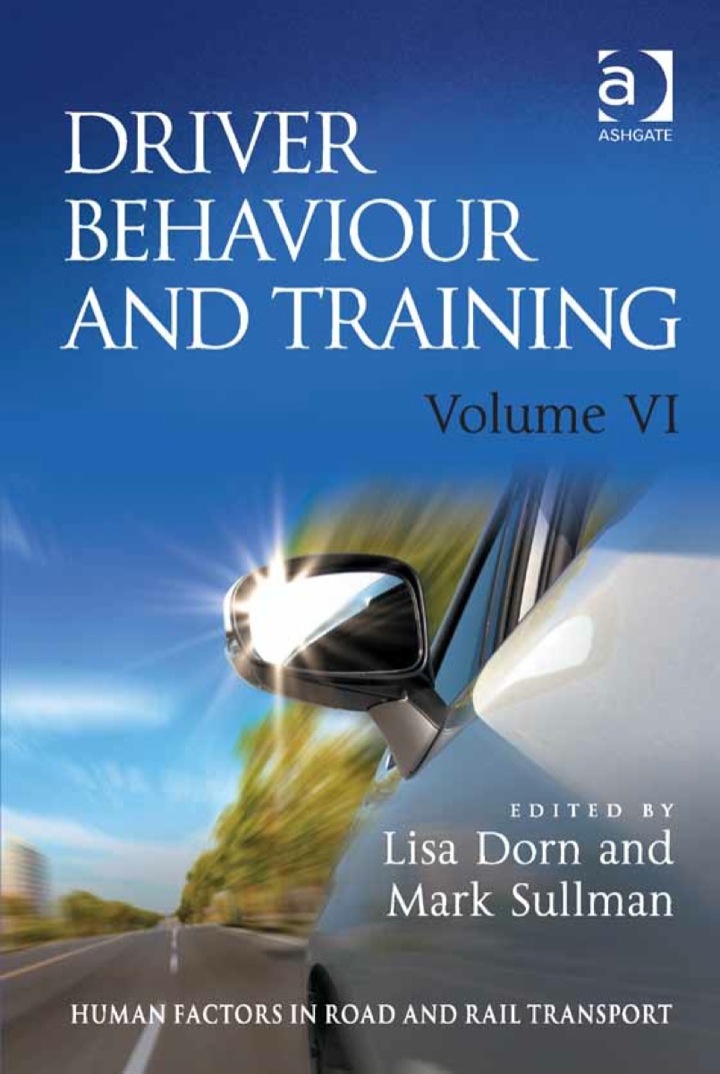 Driver Behaviour and Training: Volume VI ebook