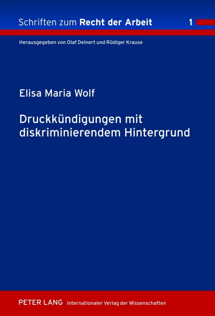 Druckkuendigungen mit diskriminierendem Hintergrund ebook