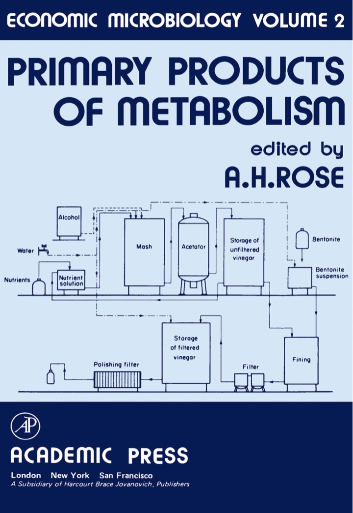 Economic Microbiology: Primary Products of Metabolism ebook